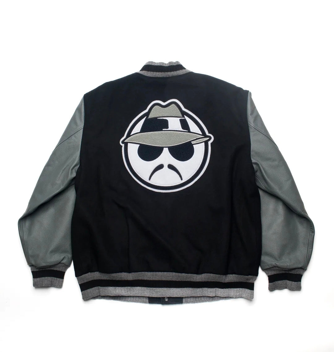 Leather Sleeve Varsity Jacket