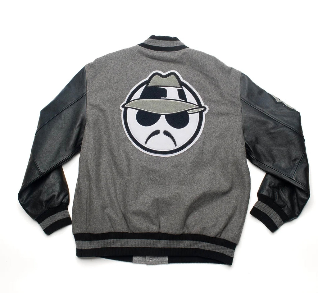Leather Sleeve Varsity Jacket
