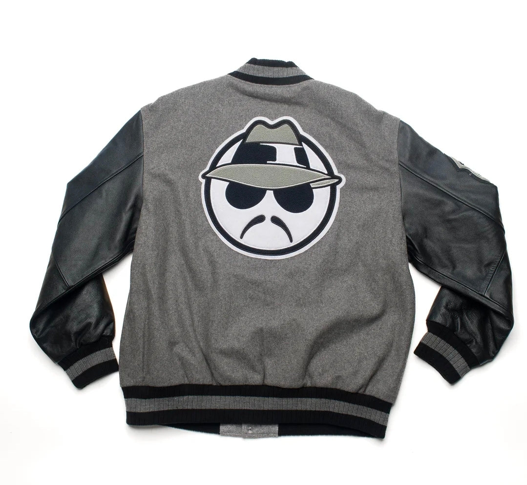 Leather Sleeve Varsity Jacket