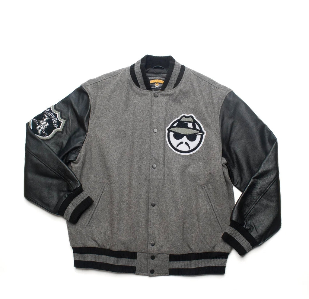 Leather Sleeve Varsity Jacket