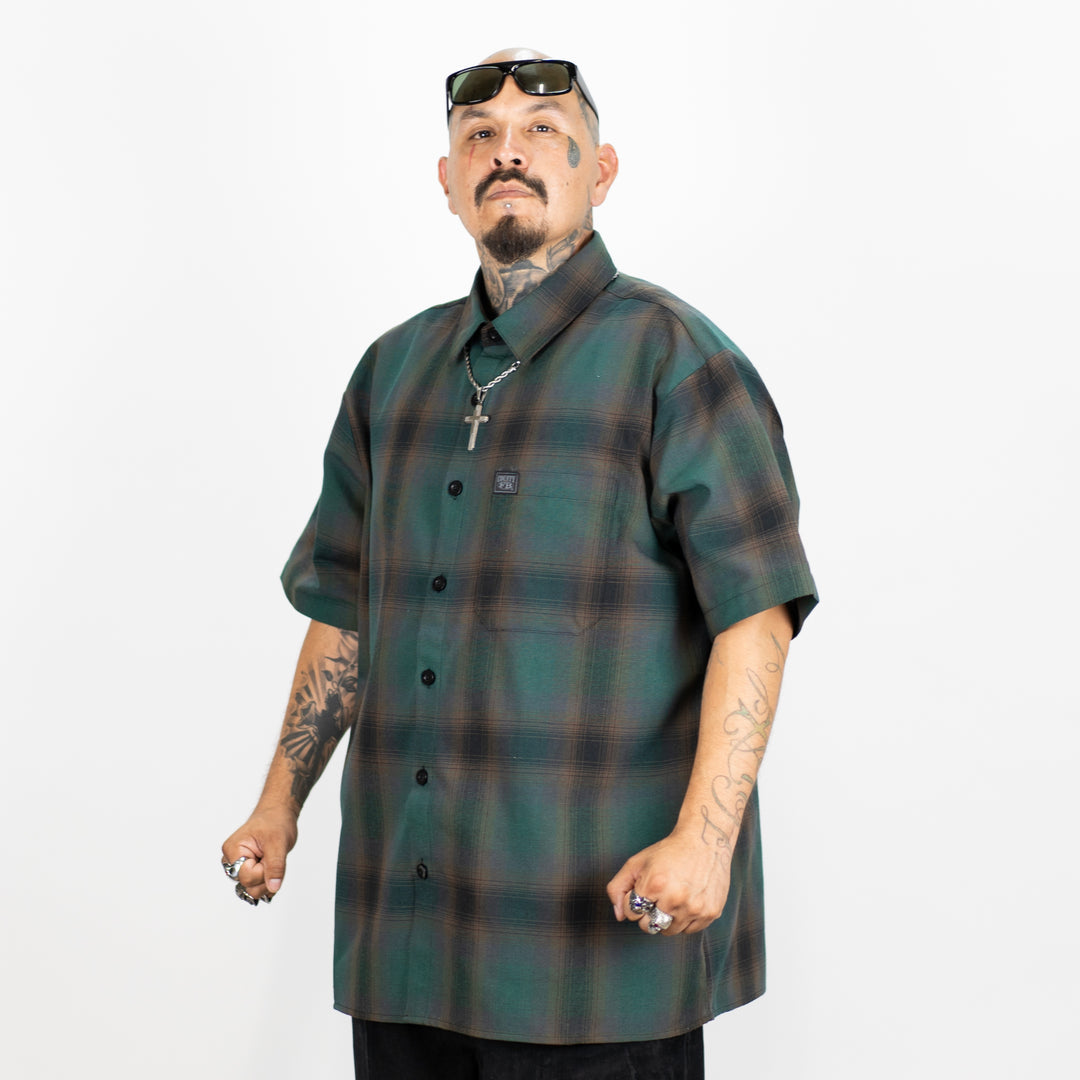 FB County Short Sleeve Checker Flannel Shirt