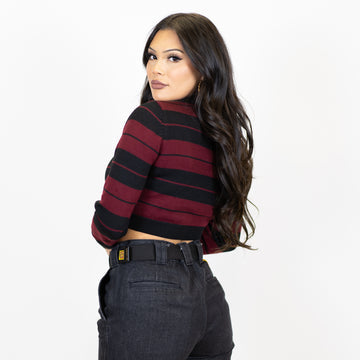 FB County Long Sleeve Charlie Brown Crop Top